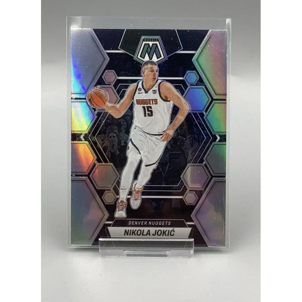 2022-23 Panini Mosaic‎ Nikola Jokic Silver Prizm #168 Denver Nuggets